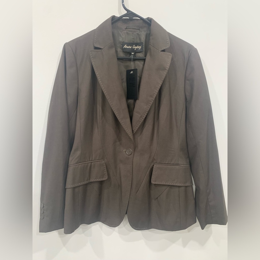 Andrea Jovine Women's Brown Blazer NWT US 10
